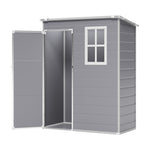 5x3ft Heavy Duty Outdoor Plastic Storage Shed  Waterproof Lockable
