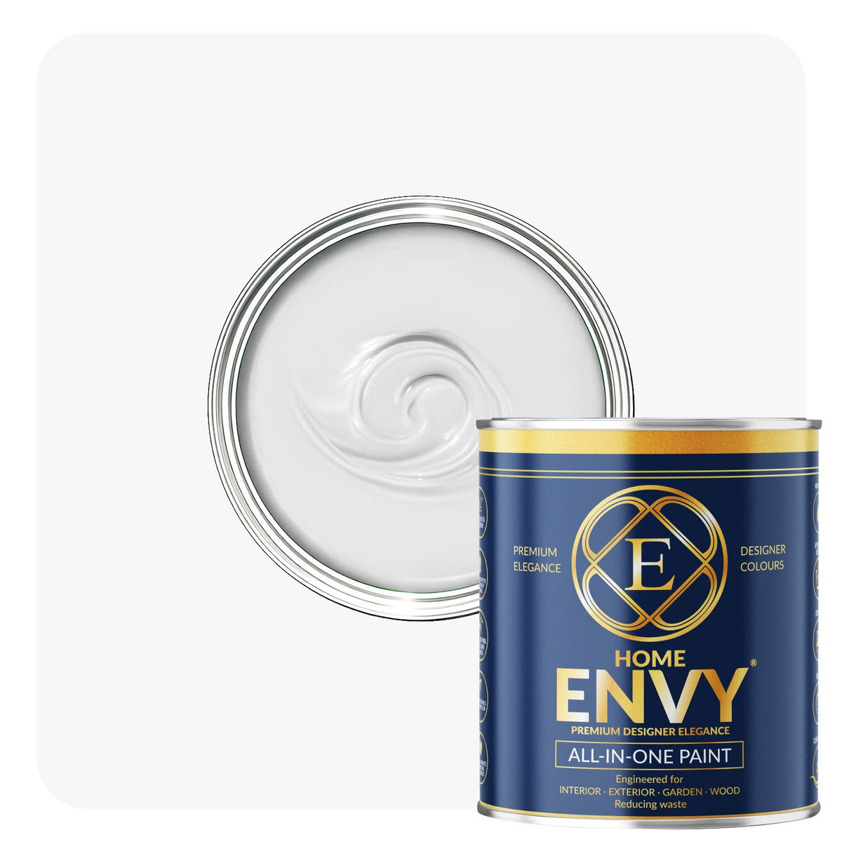 Indoor & Outdoor Multi Surface All-in-one Paint - Satin | 2.5l | All White