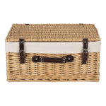 Wicker Buff 51cm Picnic Basket | White