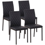 Modern Dining Chairs Faux Leather Accent Chairs For Kitchen