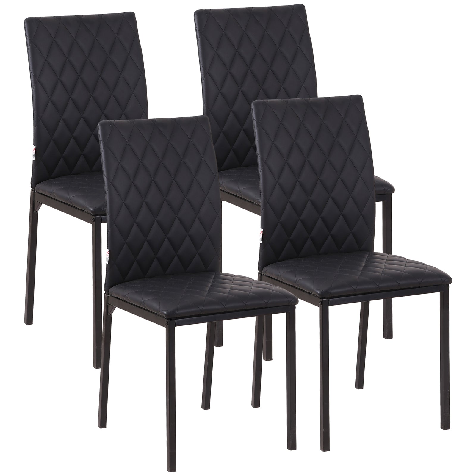 Modern Dining Chairs Faux Leather Accent Chairs For Kitchen