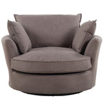 Irwin Swivel Based Cuddle Chair | Brown