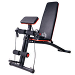 Foldable Dumbbell Bench - 7 Incline Adjustable | Black
