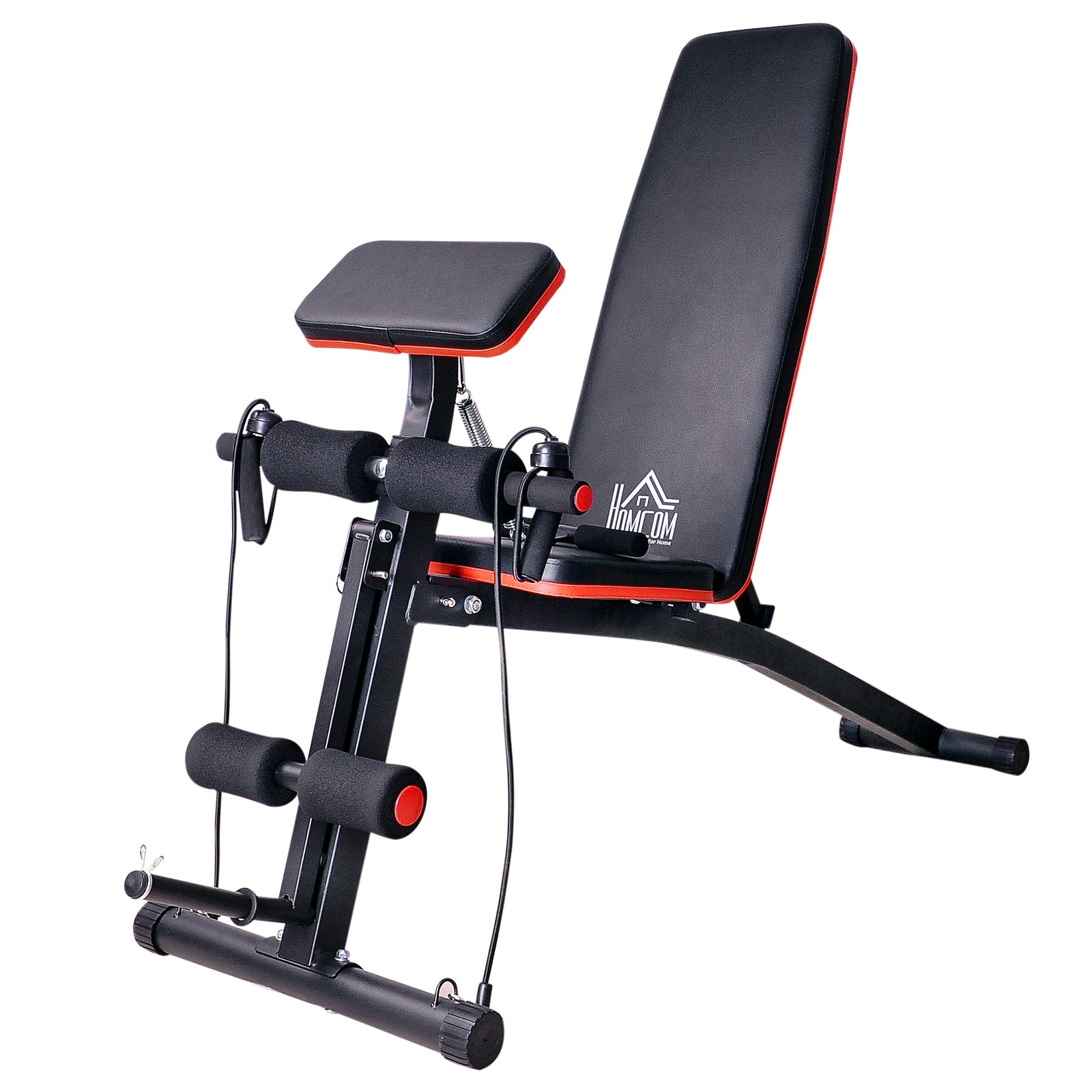 Foldable Dumbbell Bench - 7 Incline Adjustable | Black