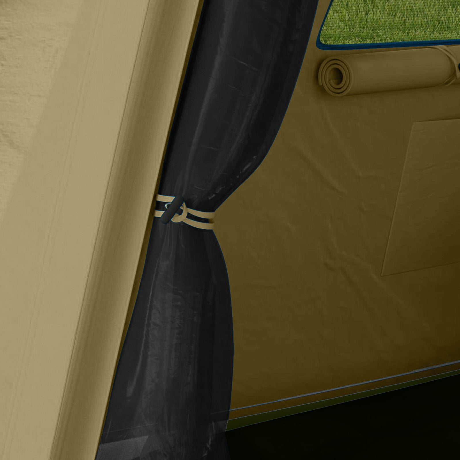 Inflatable Camping Tent, Easy Setup 2 Man Tent | Brown