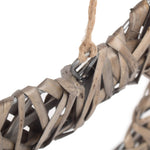 Wicker Flat Open Heart | Medium | Gray