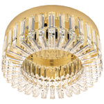 HOMCOM Crystal Ceiling Light With 225 Crystal Pendants, Gold Tone