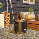Smokeless Fire Pit W/ Poker, Metal