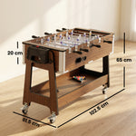 SPORTNOW 3 In 1 Reversible Multi Game Table With Lockable Wheels And Shelf