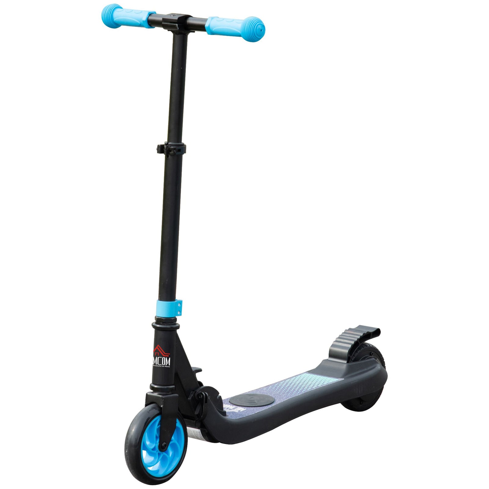 Folding Electric Scooter With Rear Wheel Brake | Sky Blue