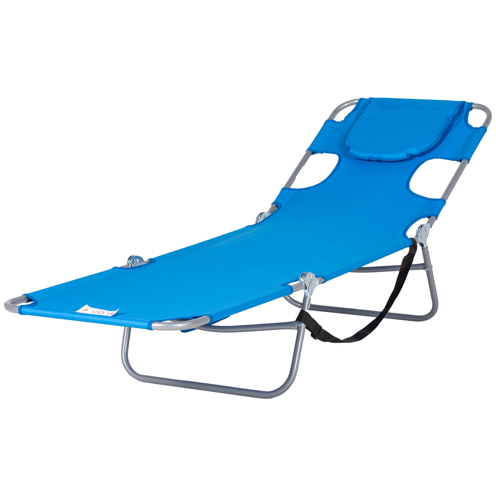 Chaise Lounge W/ Face Cavity & Arm Slots | Blue