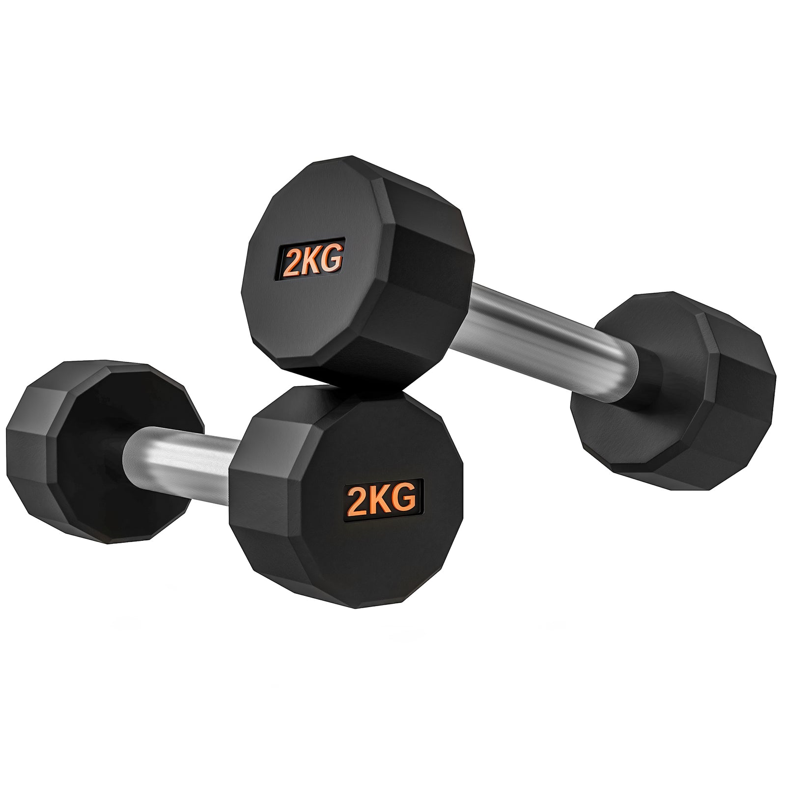 2 X 2kg Dumbbells With Non-slip Grip