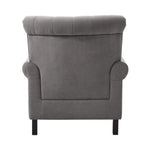 Tufted Upholstered Wingback Armchair– Elegant Accent Chair | Grey