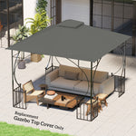 Gazebo Canopy Replacement Cover 3 X 3(m) 2-tier Roof Top