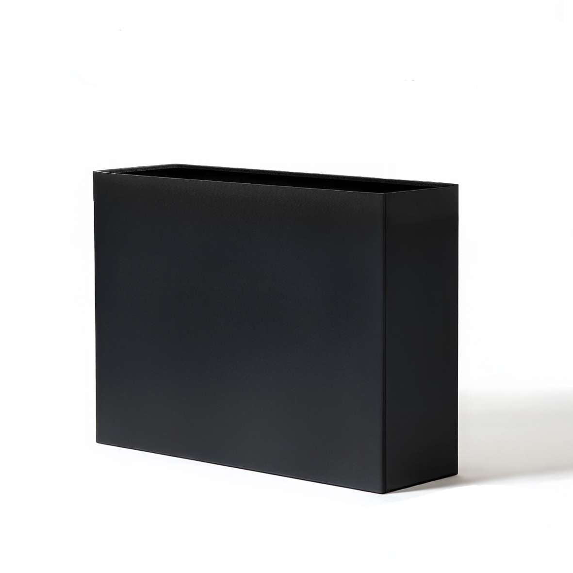 Galvanised Steel Metal Planter Trough Planter - 90cm X 82cm | Black
