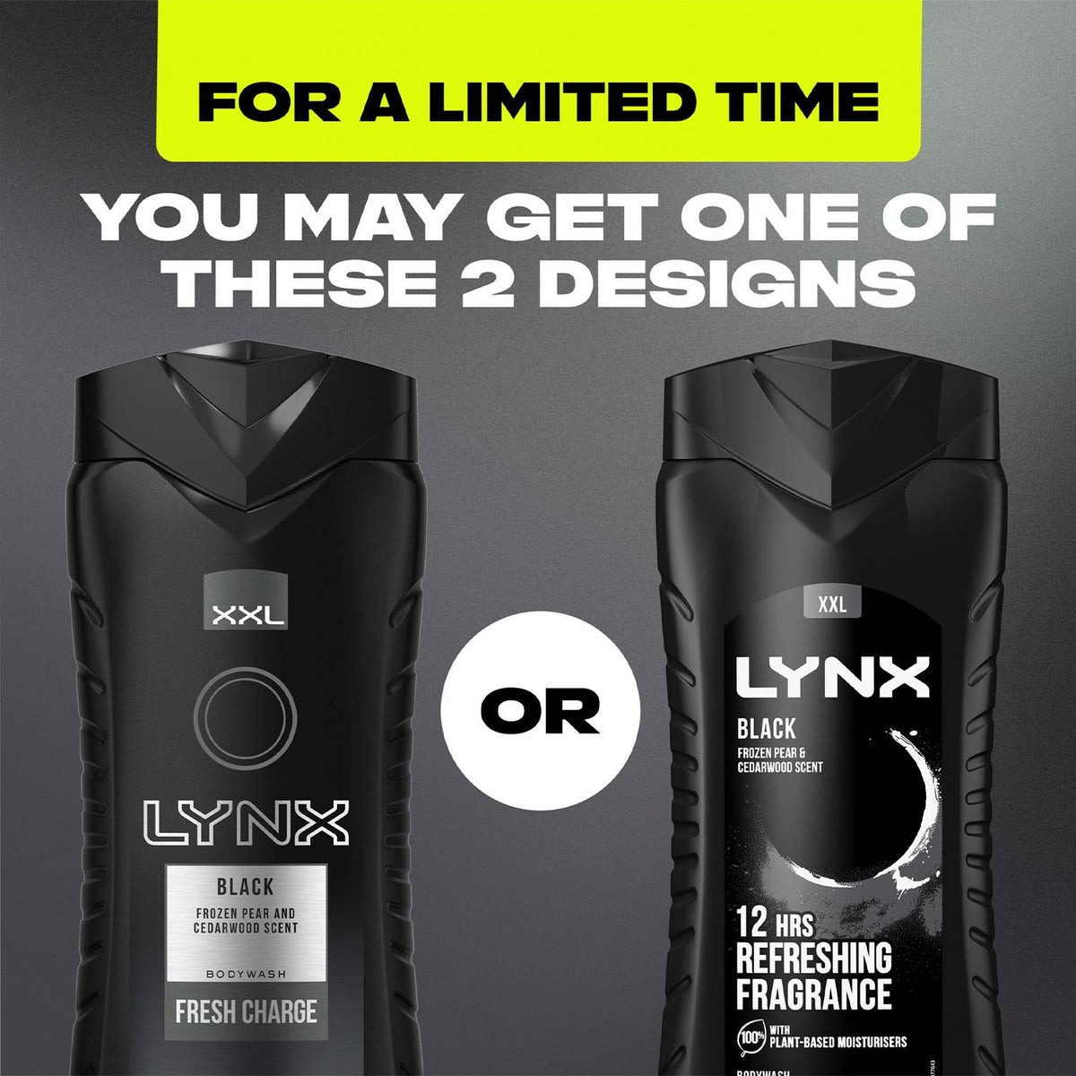 Black 12h Refreshing Energy Boost Shower Gel Bodywash 500ml | Set of 1
