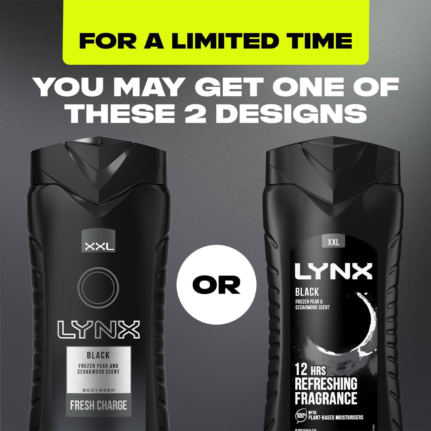 Black 12h Refreshing Energy Boost Shower Gel Bodywash 500ml | Set of 24