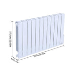 12 Fins 2000w Electric Oil Filled Radiator Space Panel Heater With Led Screen