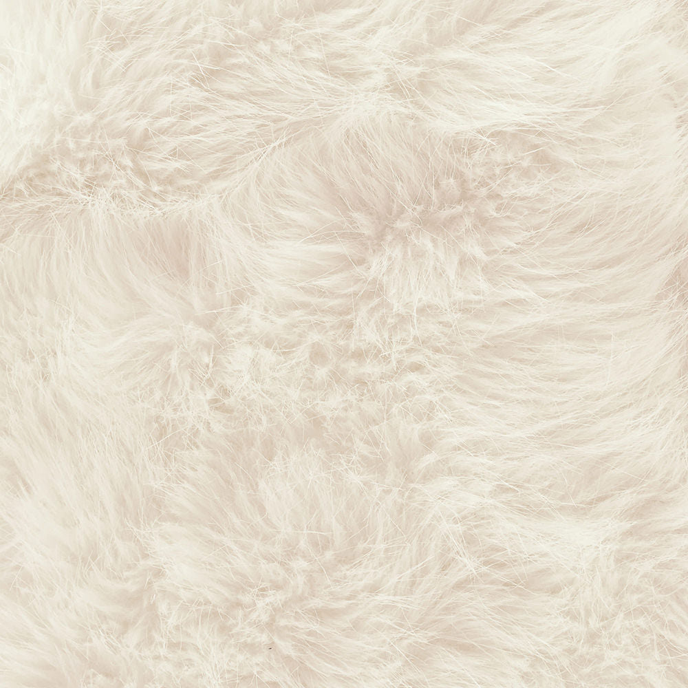Faux Fur Bean Bag Lounger Giant Bean Bag Chair, Cream