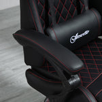 Faux Leather Gaming Chair W/ Arm | Red