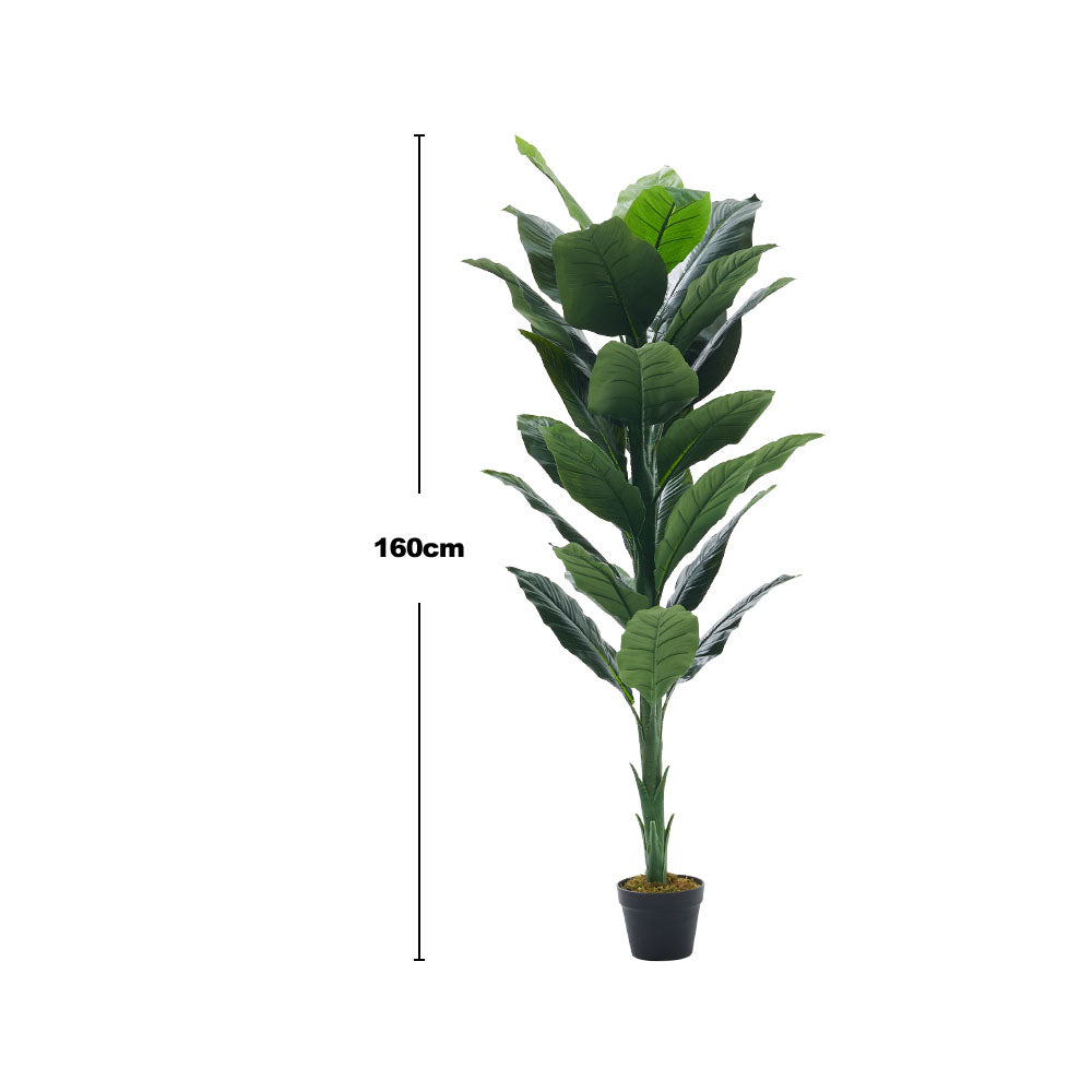 160cm Artificial Tropical Spathiphyllum Tree Fake Plant In Pot