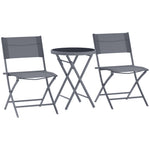 3-piece Outdoor Bistro Set, Grey