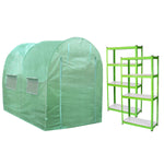 Polytunnel With Racking | 25mm 4m x 2m | Green