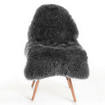 Irregular Shaped Super Soft Shaggy Area Rug | Dark Grey