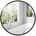 Round Bathroom Mirror, Modern Wall Mirror Aluminium Frame