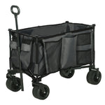 Folding Garden Camping Trolley Steel Frame | Dark Gray