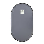40x70cm Modern Oval Wall Mirror Metal Wall Mirror | Black