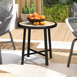 50.5cm Round Garden Table W/ Spc Tabletop | Natural