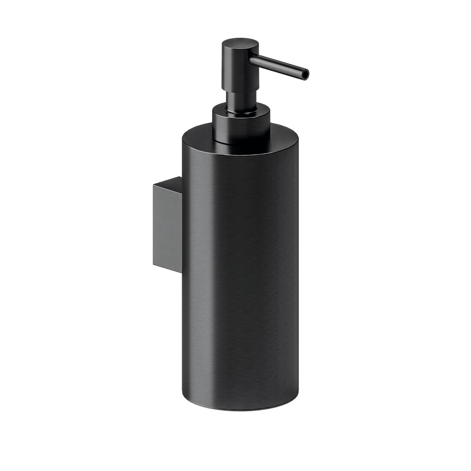 Wall Soap Dispenser, 17.6 X 9.5 X 6.2 Cm, Collection As+ | Brushed Black