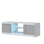 Aura Tv Unit 120cm With Led Lights | Large-Medium | Grey