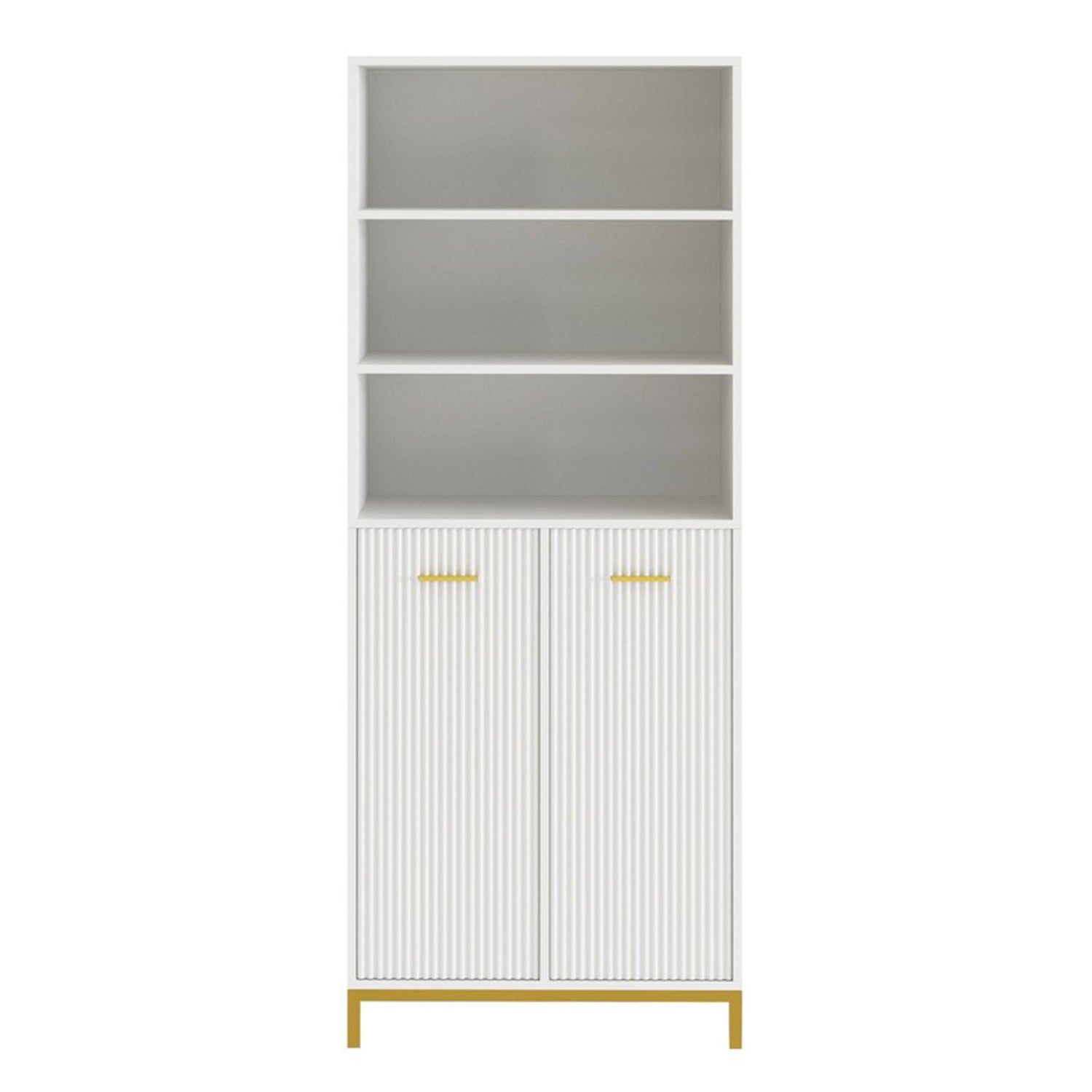 HYGRAD BUILT TO SURVIVE Bathroom Tall Storage Cabinet With 2 Laundry Hampers – Freestanding Organiser Cupboard