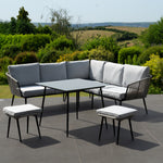 Sartene Outdoor Dining Set | One Size | Light Grey