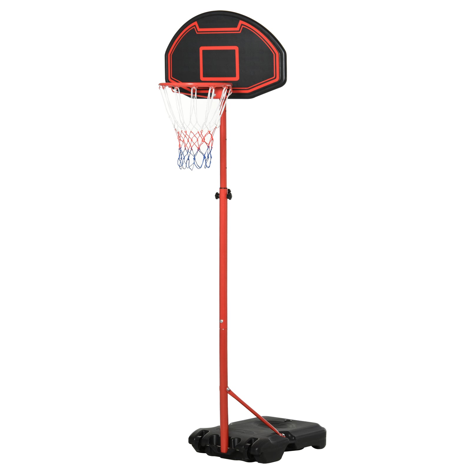 Portable Basketball Stand With Adjustable Height 200-250cm | Black
