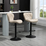 Adjustable Height Swivel Barstools Set Of 2 | Khaki