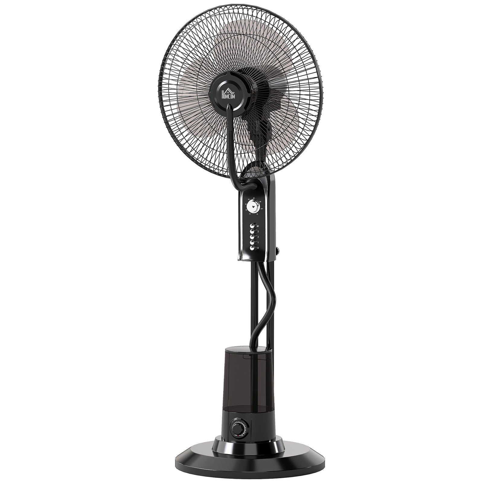 Spray Misting Fan, Pedestal Fan W/ Oscillation, Tilt