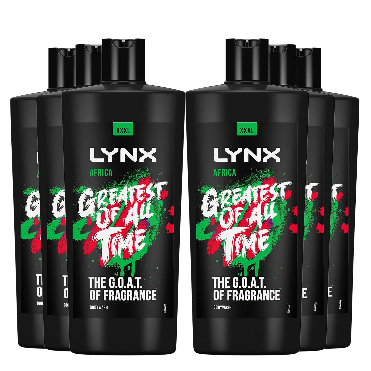 G.o.a.t Shower Gel Up To 12h Refreshing Fragrance Xxxl Africa 700ml, 6 Pack