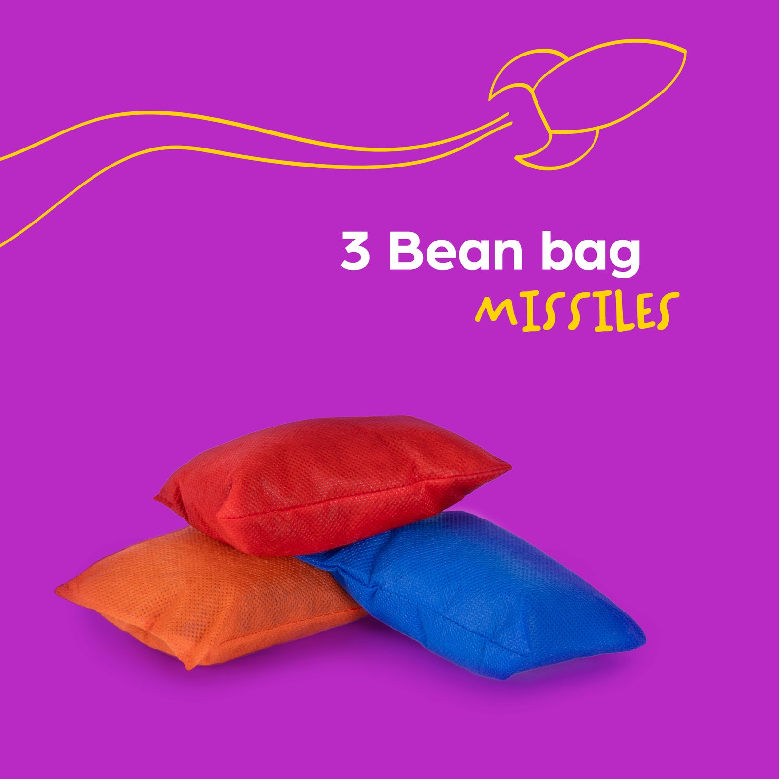 Hillington Bean Bag Toss Carnival Game With 10 Cans And 3 Beanbags Set