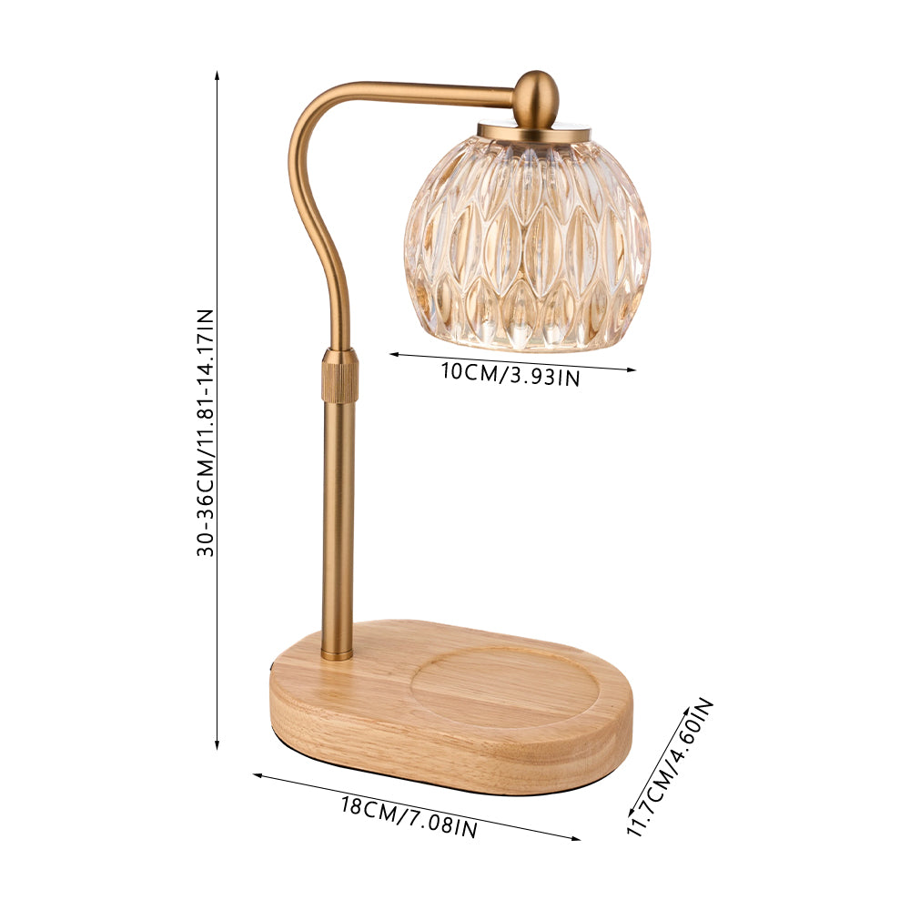 Dimmable Candle Warmer Lamp With Timer | Natural