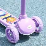 Kids 3 Wheel Scooter For 2-6 Years Old W/ Adjustable Height | Purple