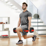 4-in-1 Adjustable Weight Dumbbells Set, Free Weights | 30kg | Red