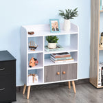 Multi Shelf Bookcase Freestanding Storage Cabinet Shelves