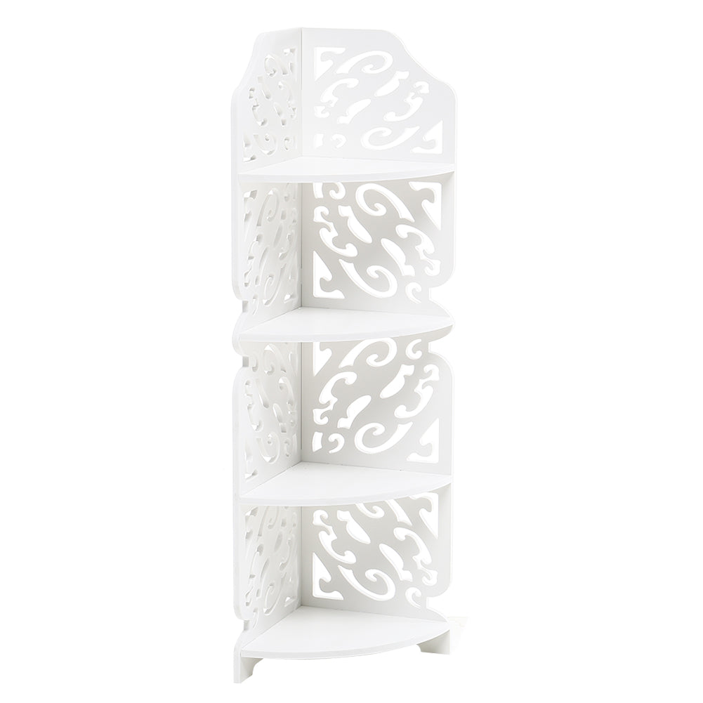 4-tier White Corner Plant Display Stand