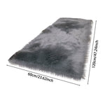 Retangular Super Soft Shaggy Area Rug | Small | Grey