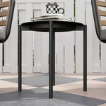 3 Pieces Rattan Bistro Set, Wicker Garden Furniture Set