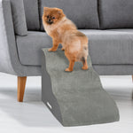 Dog Stairs For Bed, High Density Foam Pet Step Ramp For Sofa, Dogs & Cats, 2,3 & 4 Steps | 3 Step | Grey