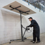 11ft Drywall Lifter With Rolling Casters Panel Hoist | Black